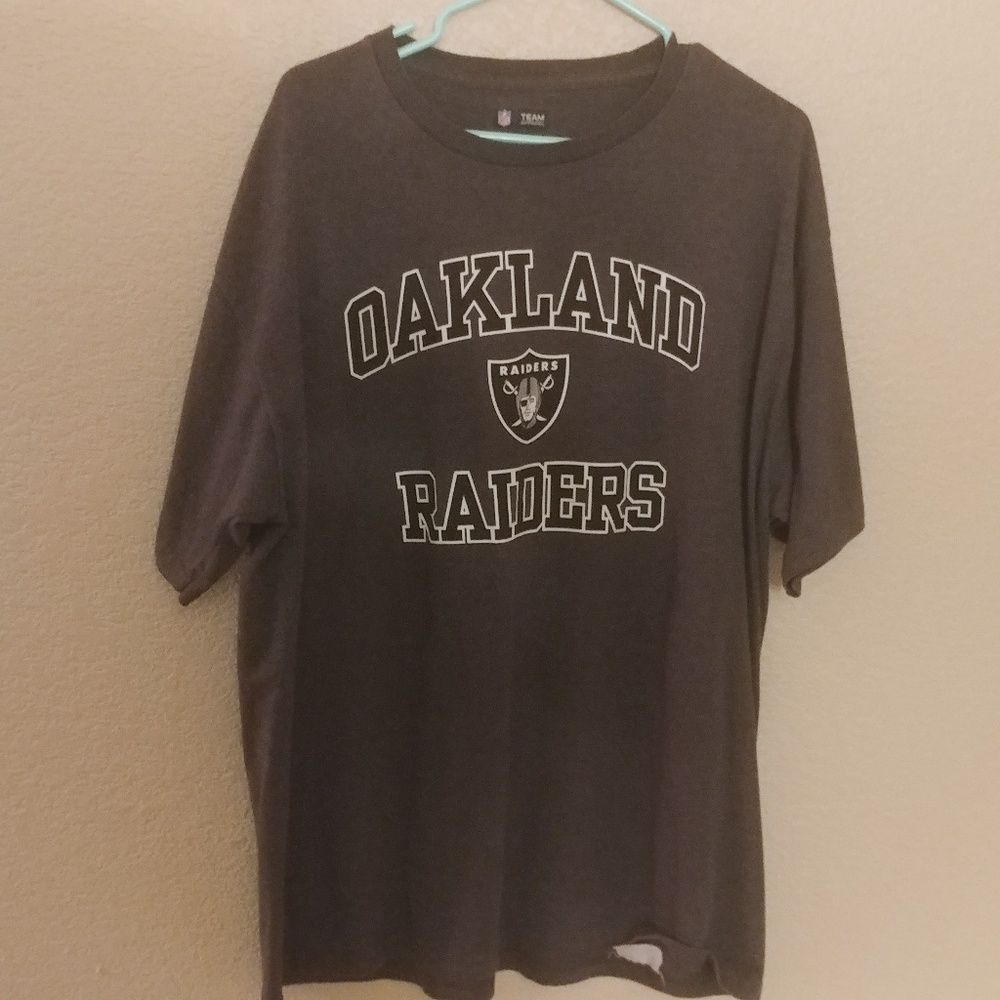 Gray Oakland Raiders T-Shirt